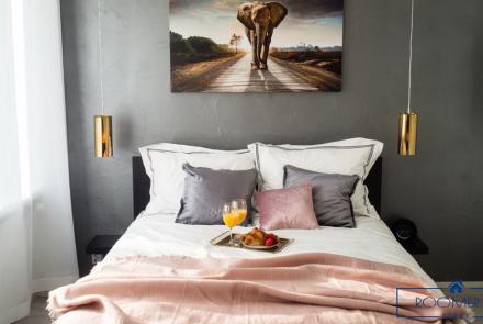 Однокомнатная квартира на сутки в Минске на Притыцкого спальня