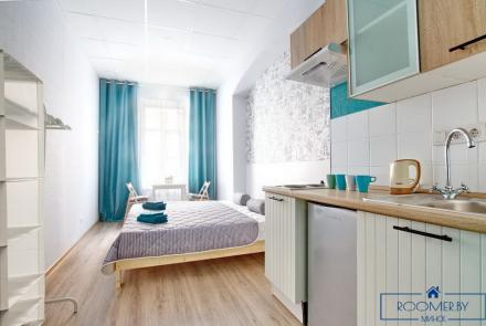 Квартира на сутки в Минске возле метро Кунцевщина кухня