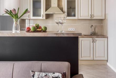 Однокомнатная квартира в Минске на Ольшевского гостиная