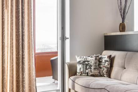 Однокомнатная квартира в Минске на Ольшевского гостиная