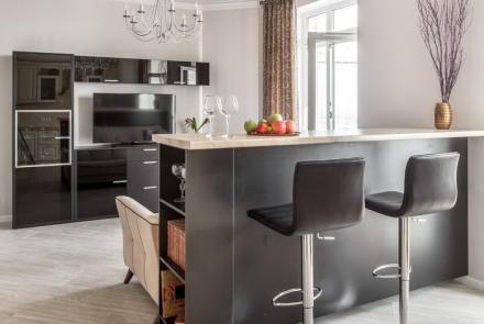 Однокомнатная квартира в Минске на Ольшевского гостиная