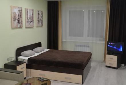 Однокомнатная квартира на сутки в Минске Ольшевского спальня