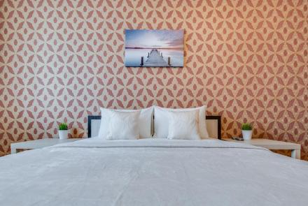 Двухкомнатная квартира в Минске на Володарского спальня