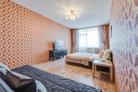 Двухкомнатная квартира в Минске на Володарского спальня