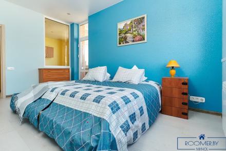 Однокомнатная квартира на сутки в Минске Володарского спальня