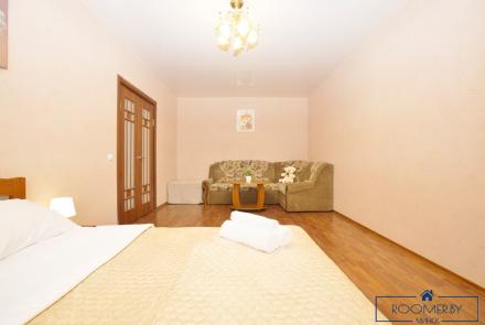 Однокомнатная квартира в Минске на Красноармейской спальня