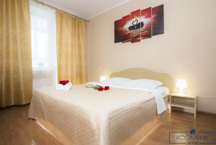 Однокомнатная квартира в Минске на Красноармейской спальня