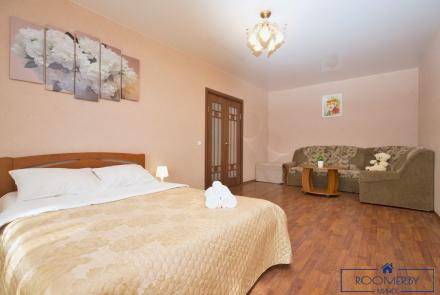 Однокомнатная квартира в Минске на Красноармейской спальня