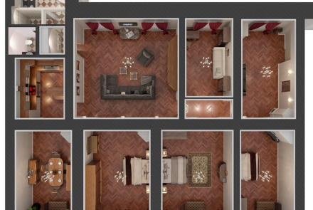 Пятикомнатная квартира на сутки Минск проспект Независимости, 14 планировка