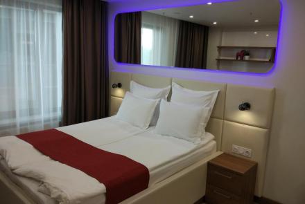 Однокомнатная квартира в Минске на проспекте Дзержинского спальня