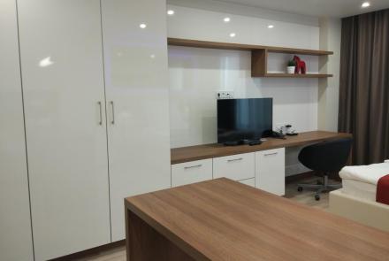 Однокомнатная квартира в Минске на проспекте Дзержинского спальня