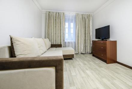 Однокомнатная квартира в Минске на проспекте Дзержинского спальня