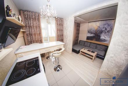 Двухкомнатная квартира на сутки Гурского гостиная