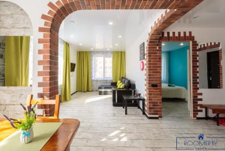 Двухкомнатная квартира на сутки Минск Ленинградская кухня