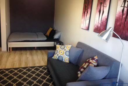 Однокомнатная квартира в Минске Дзержинского спальня