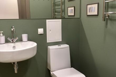 Однокомнатная квартира в Минске Дзержинского ванна