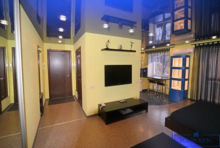 Однокомнатная квартира на сутки Гурского спальня