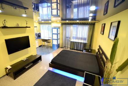 Однокомнатная квартира на сутки Гурского спальня