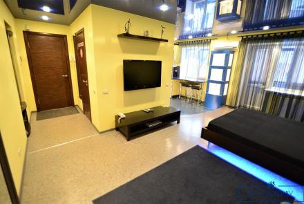 Однокомнатная квартира на сутки Гурского спальня