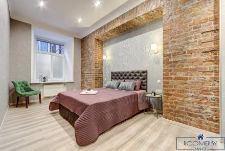 Квартира на сутки в Минске возле метро Площадь Ленина спальня