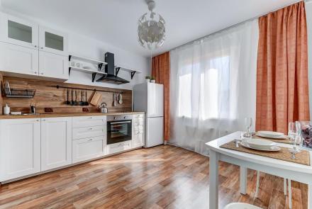 Однокомнатная квартира на сутки в Минске Воронянского, 7 кухня