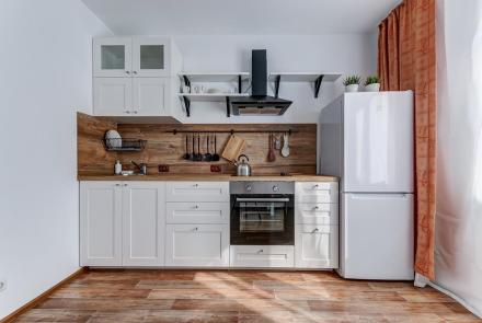 Однокомнатная квартира на сутки в Минске Воронянского, 7 кухня