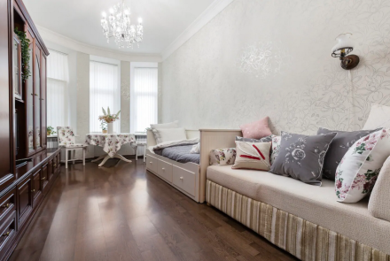 Четырехкомнатная квартира на сутки в Минске спальня