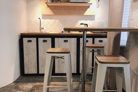 Квартира на сутки в Минске возле метро Институт Культуры кухня