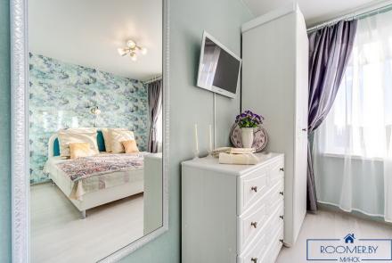 Квартира на сутки в Минске возле метро Институт Культуры спальня