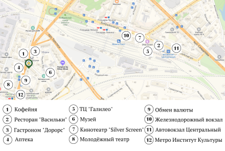 квартира на сутки в минске метро институт культуры достопримечательности