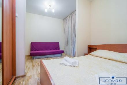 Квартира на сутки в Минске возле метро Институт Культуры спальня