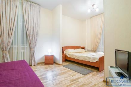 Квартира на сутки в Минске возле метро Институт Культуры спальня