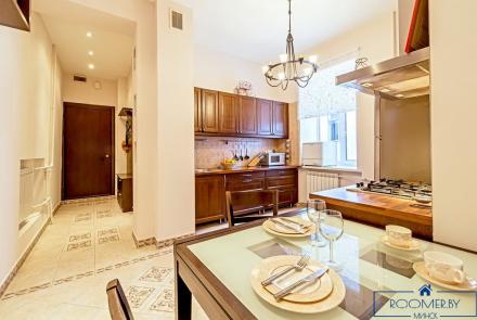 Квартира на сутки в Минске возле метро Институт Культуры кухня