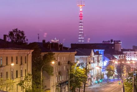 Квартира на сутки в Минске на улице Козлова, 19 вид на город