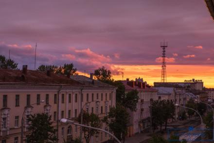 Квартира на сутки в Минске на улице Козлова, 19 вид на город