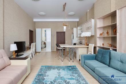 Двухкомнатная квартира на сутки в Минске Грибоедова гостиная