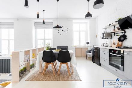 Однокомнатная квартира на сутки Минск Броневой кухня