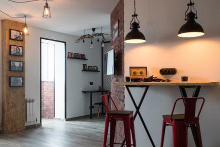 Однокомнатная квартира на сутки в Минске Захарова кухня