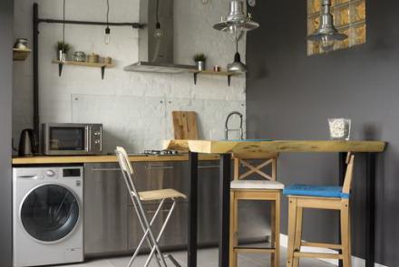 Трехкомнатная квартира в Минске на сутки Броневой кухня