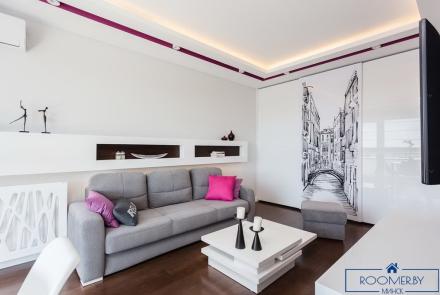 Квартира на сутки в Минске на улица Кальварийская, 16 гостиная