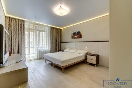 Квартира на сутки в Минске возле метро Академия Наук спальня