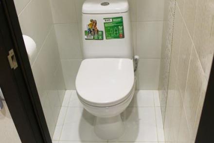 Однокомнатная квартира на сутки Городецкая санузел