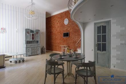 Квартира на сутки в Минске возле метро Академия Наук гостиная