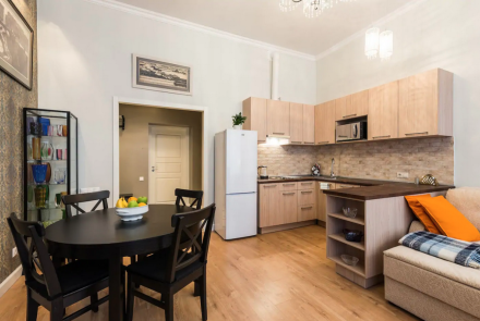 Двухкомнатная квартира на сутки в Минске Мулявина, 3 кухня