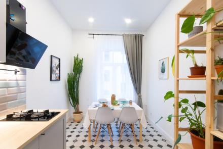 Квартира на сутки в Минске на улица Куйбышева кухня