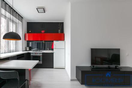 Квартира на сутки в Минске на проспекте Независимости, 48 кухня