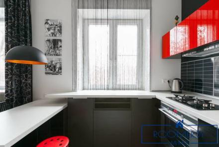 Квартира на сутки в Минске на проспекте Независимости, 48 кухня