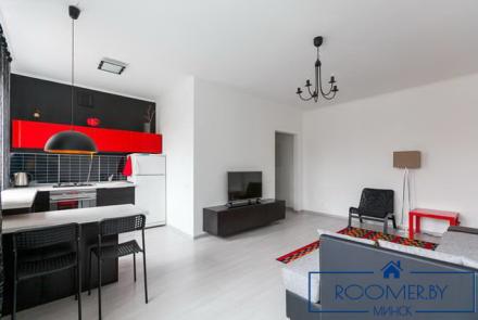 Квартира на сутки в Минске на проспекте Независимости, 48 кухня