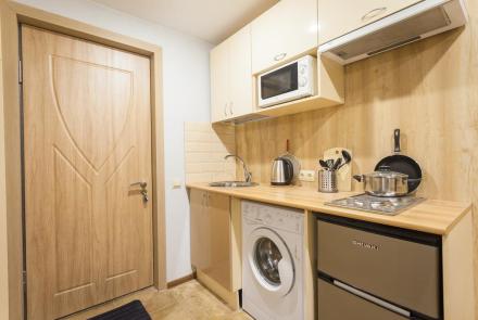 Квартира на сутки в Минске на Куйбышева, 69 кухня