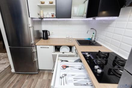 Двухкомнатная квартира в Минске на сутки улица Куйбышева, 46 кухня